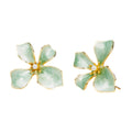 Hope in Bloom Flower Post Earrings - Mint