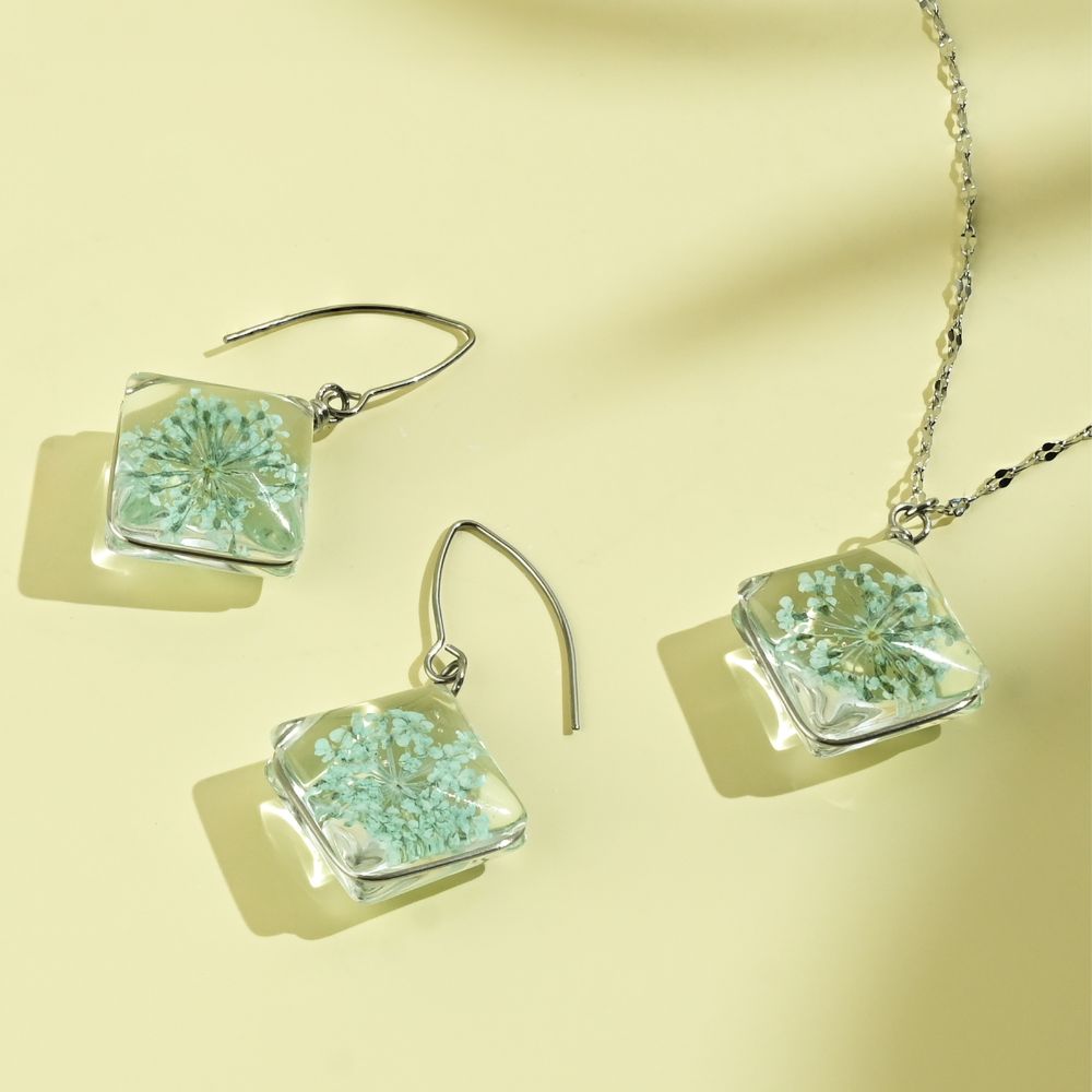 Forever Mint in Bloom Earrings