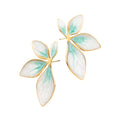 Flourish Mint Leaf Post Earrings