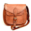 Rustic Leather Satchel Bag