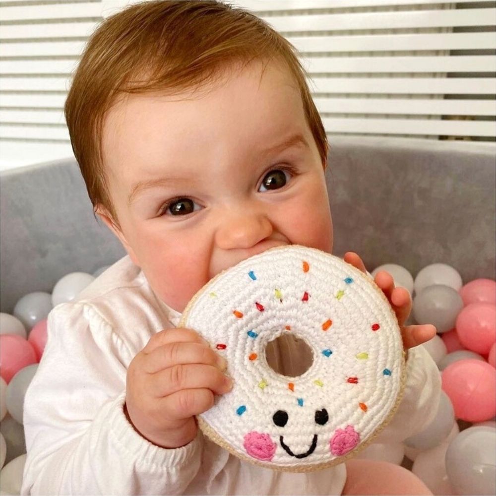 Organic Friendly Donut Rattle