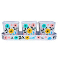 In Bloom 3-Piece Metal Pot Planter with Tray
