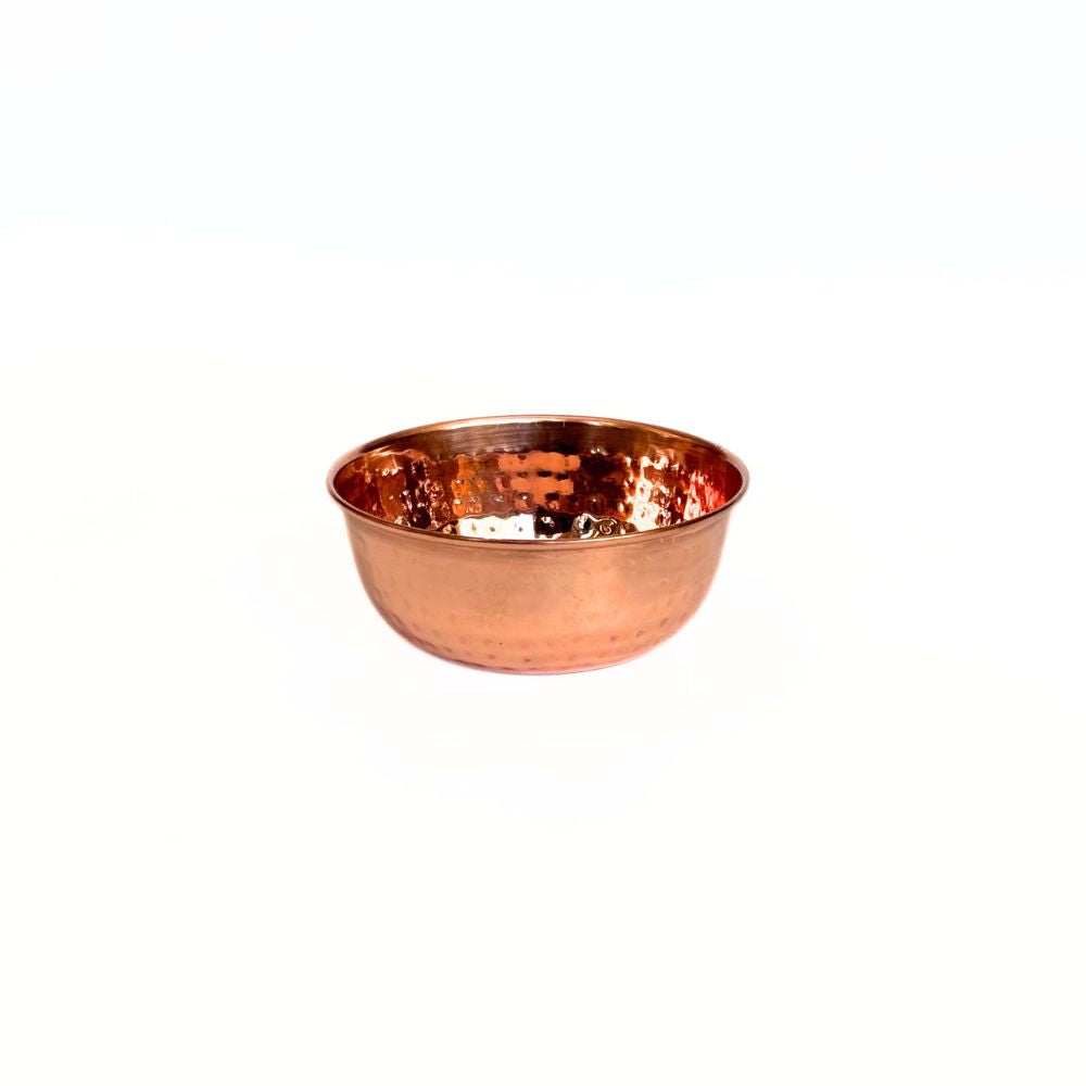 Hammered Copper Plated Bowls