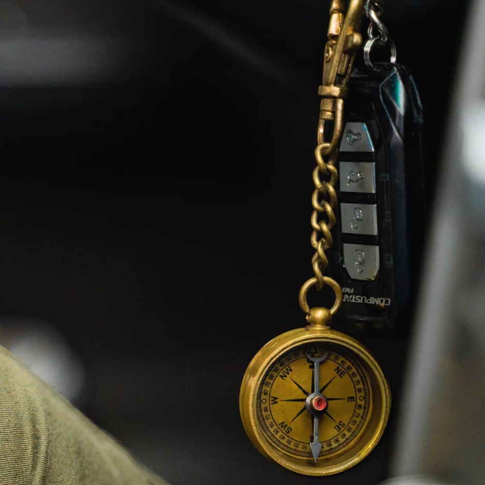 Compass Key Chain