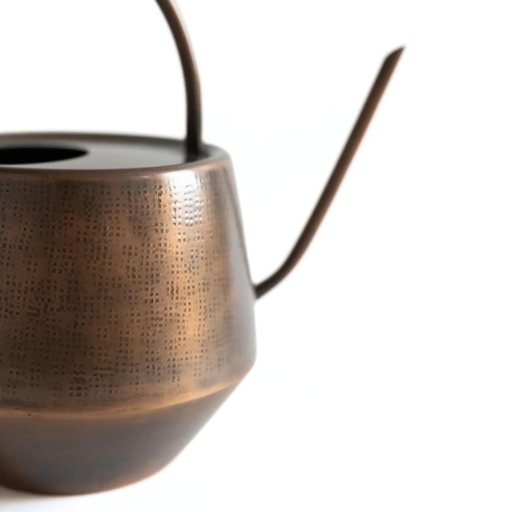 Iron Watering Can in Antique Copper Finish