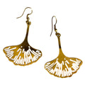 Ginkgo Leaf Dangle Earrings