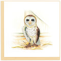 Barn Owl Quilled Greeting Card