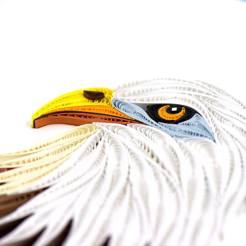 Bald Eagle Quilled Greeting Card