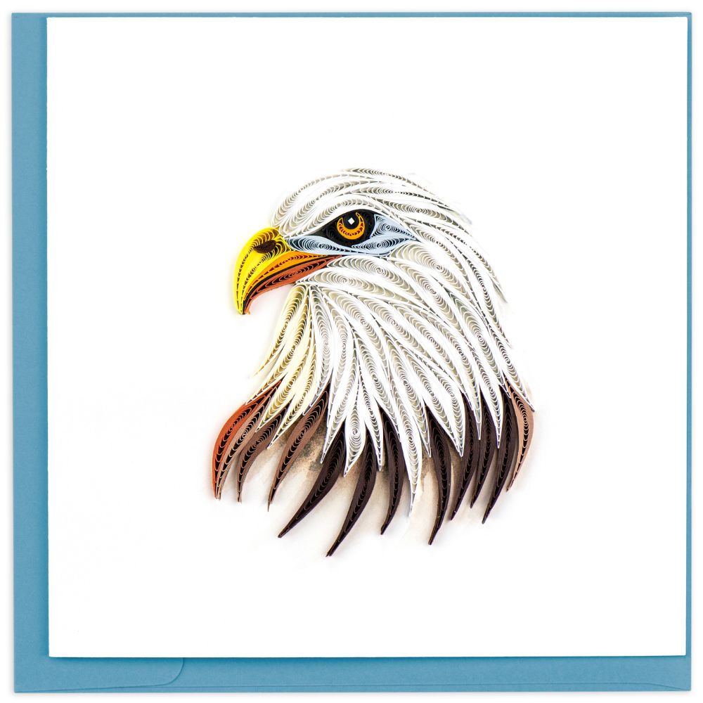 Bald Eagle Quilled Greeting Card