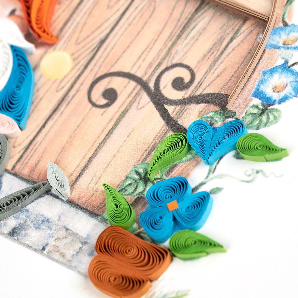 Garden Gnome Quilled Greeting Card