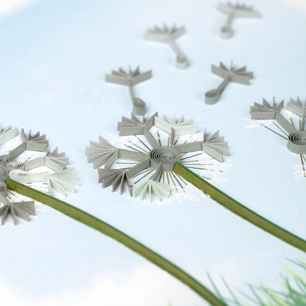 Dandelions Quilled Greeting Card