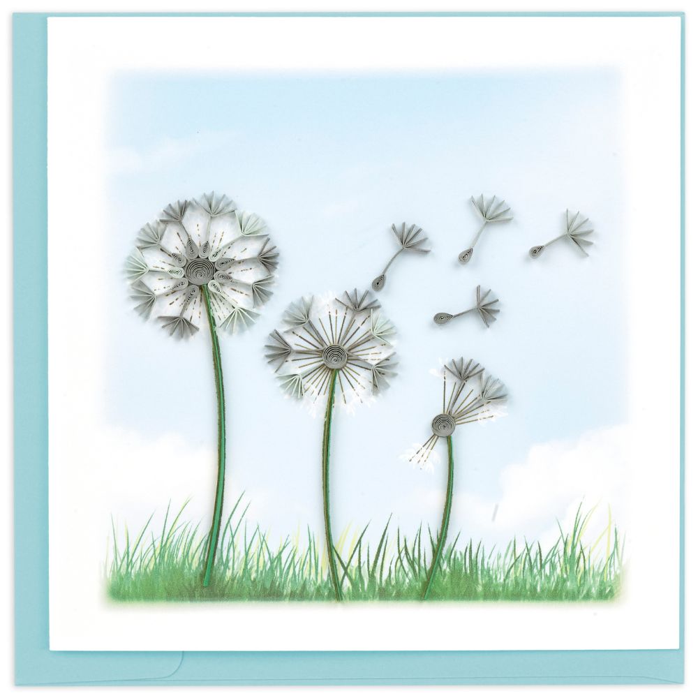 Dandelions Quilled Greeting Card