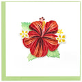 Hibiscus Flower Quilled Greeting Card