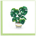 Monstera Quilled Greeting Card