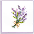 Lavender Bunch Quilled Greeting Card