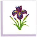 Iris Flower Quilled Greeting Card