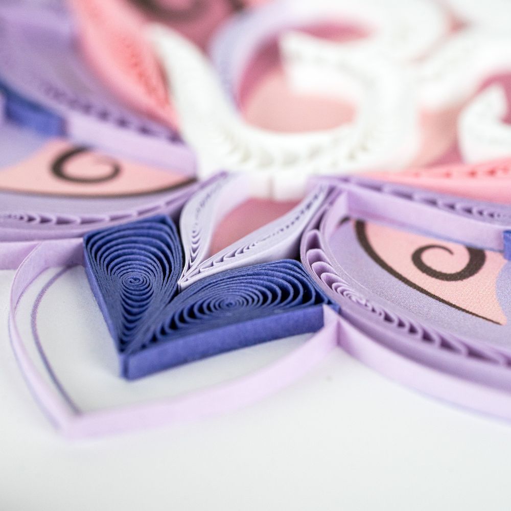 Ohm Lotus Quilled Greeting Card