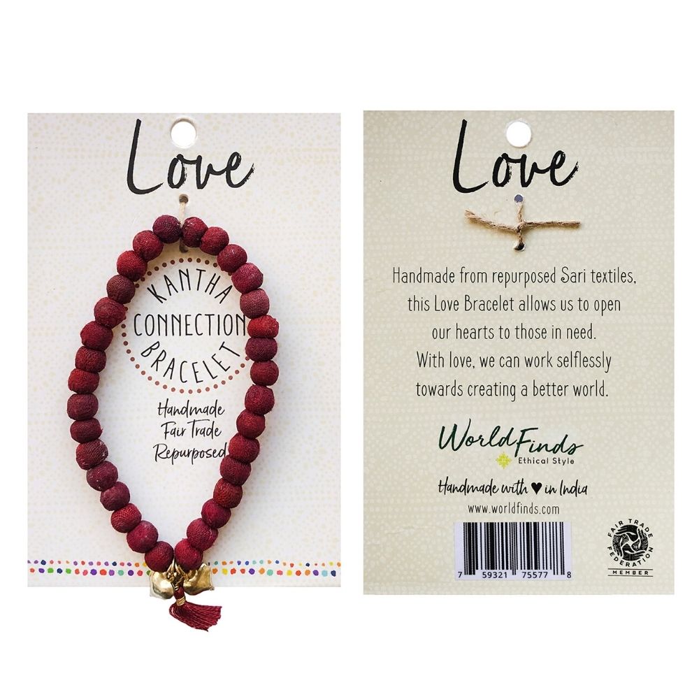 Kantha Connection Bracelet - Love