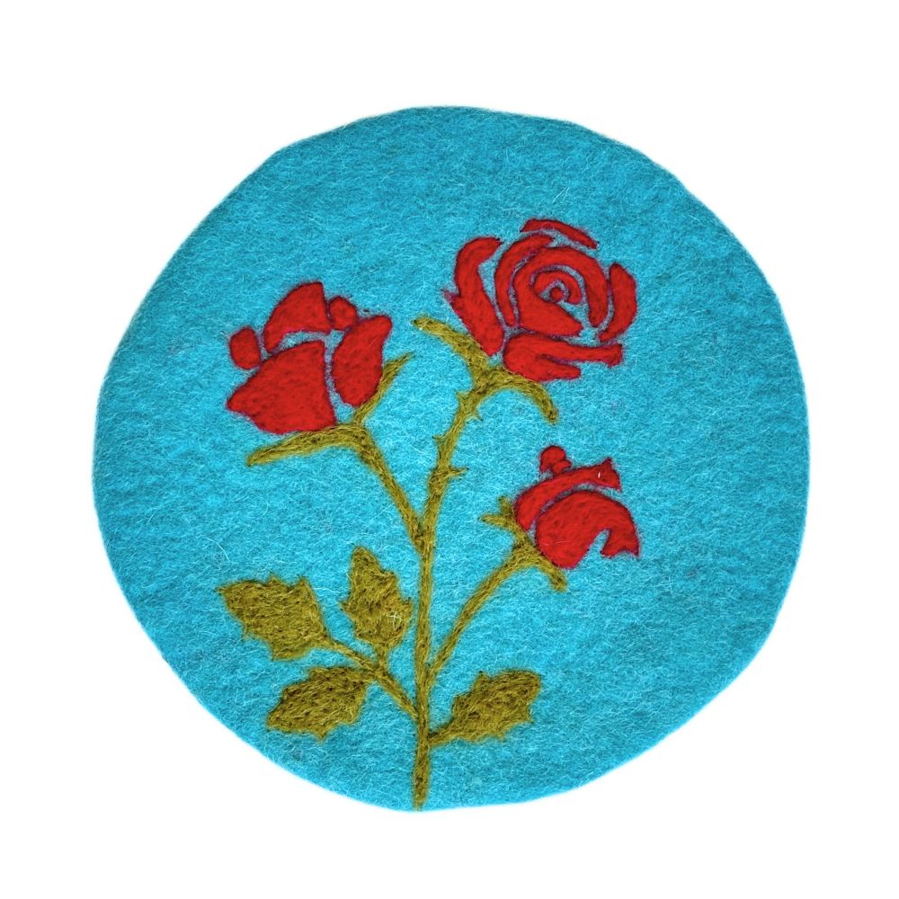 Birth Month Flower Felt Trivet