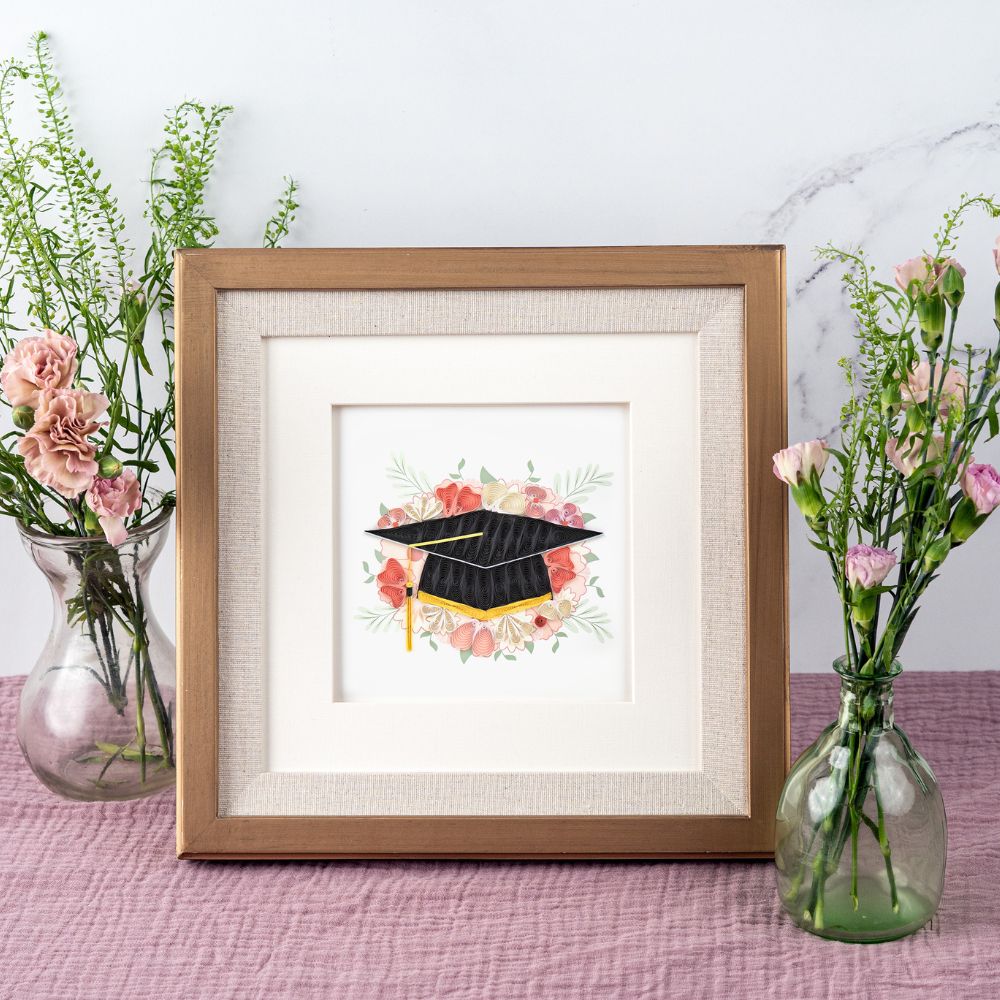 Graduation Cap and Tassel Quilled Greeting Card