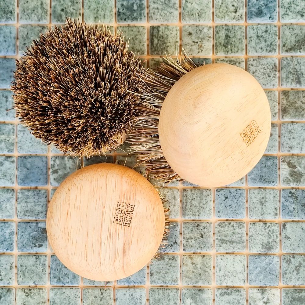 Coconut Fiber Eco Max Scrub It Round Brush