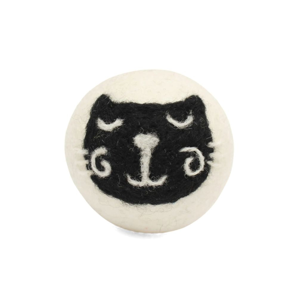 Set of 3 Eco Wool Dryer Balls - Cats
