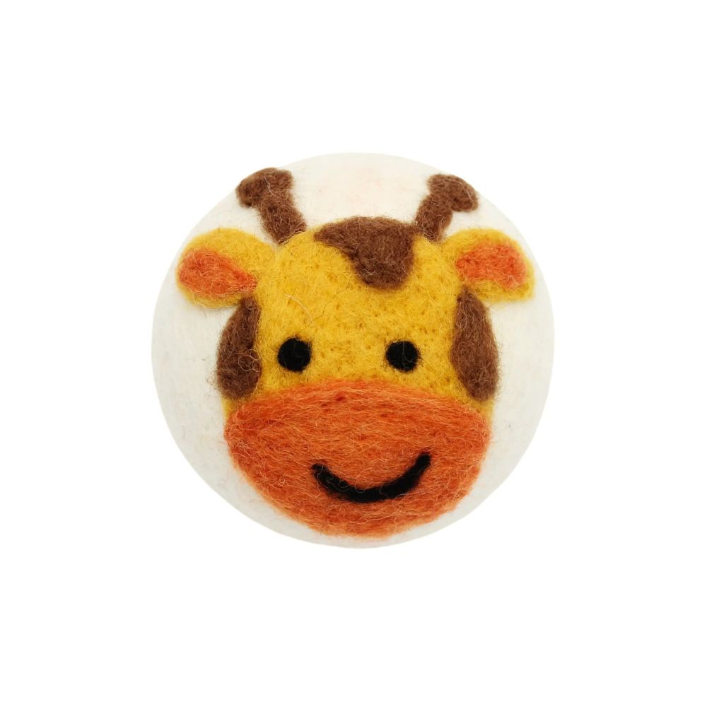 Set of 3 Eco Wool Dryer Balls - Cute Animals