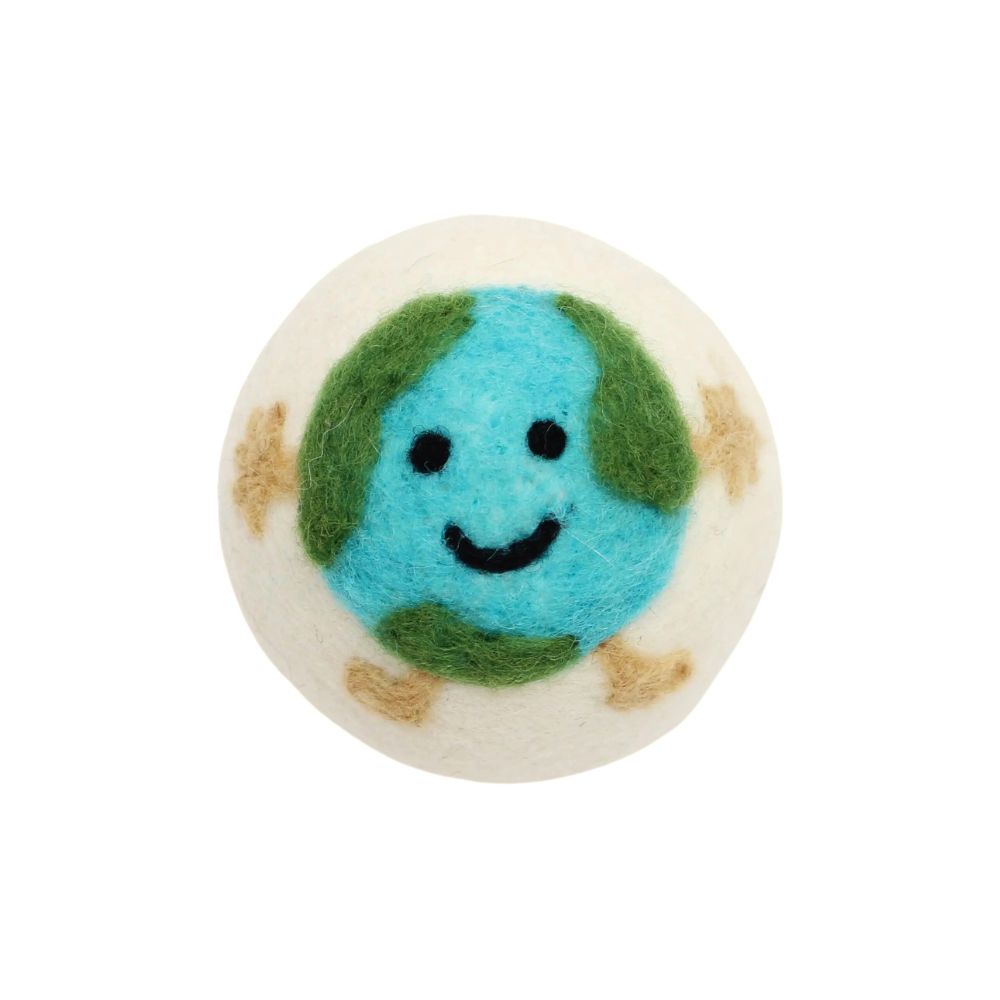 Set of 3 Eco Wool Dryer Balls - Hippie Love