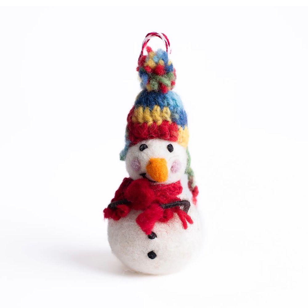 Felt Snowman Ornament