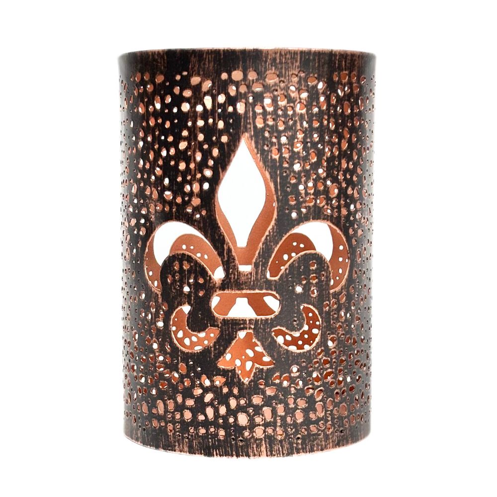 Fleur de Lis Iron Lantern