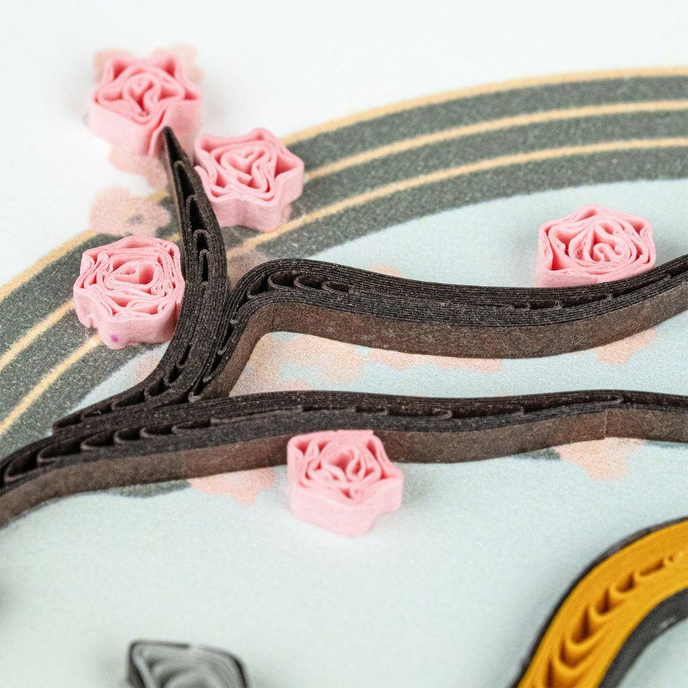 Japanese Tea Ceremony Quilled Greeting Card