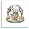 Japanese Tea Ceremony Quilled Greeting Card