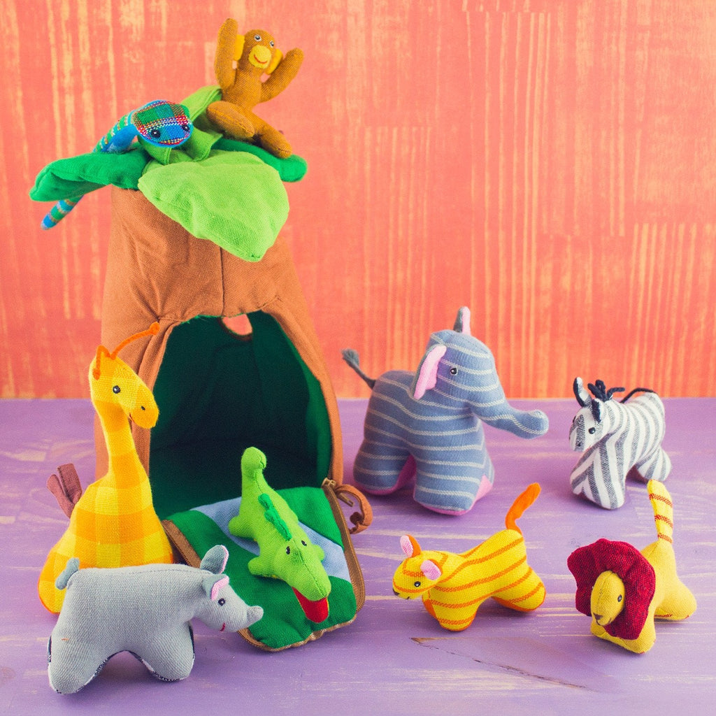 Organic Cotton Playhouse Set - Magical Jungle Tree