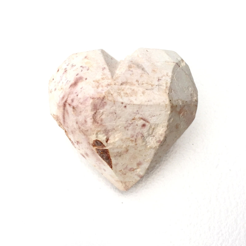 Work in Progress Natural Soapstone Heart