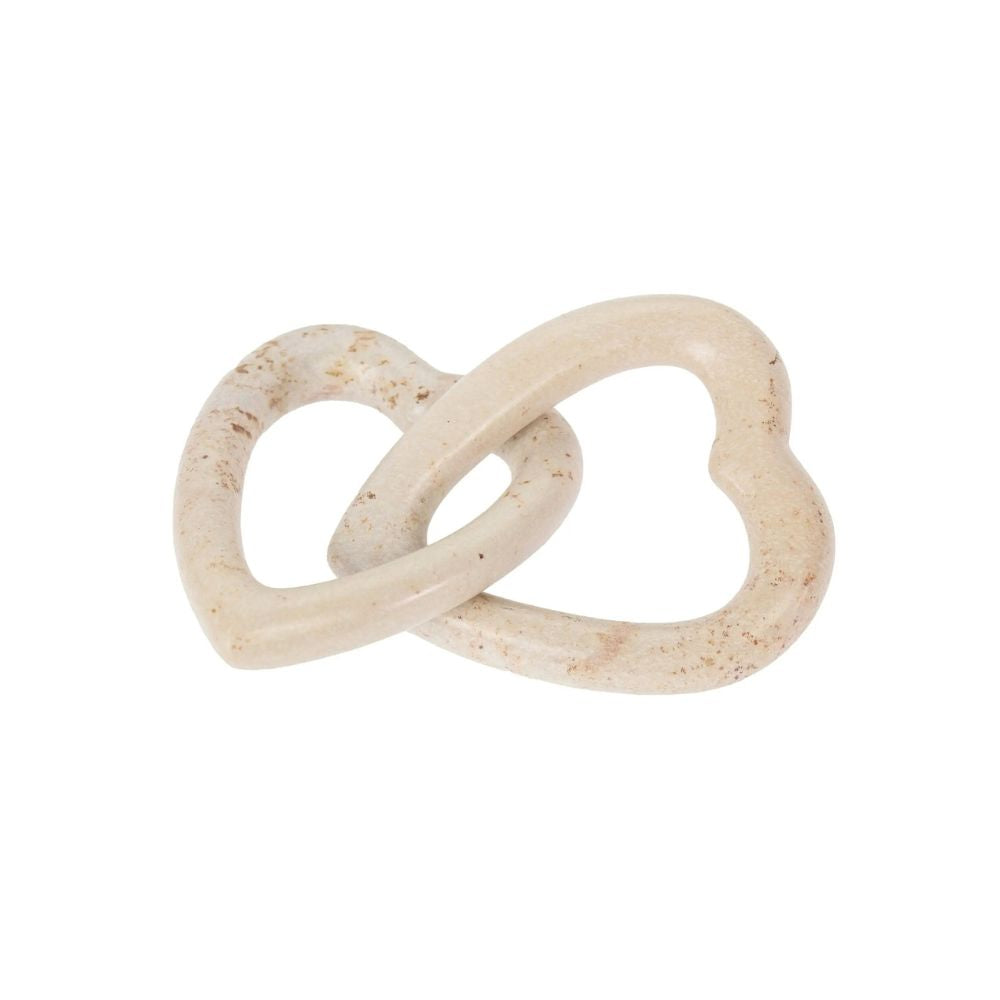 Natural Soapstone Twine Hearts
