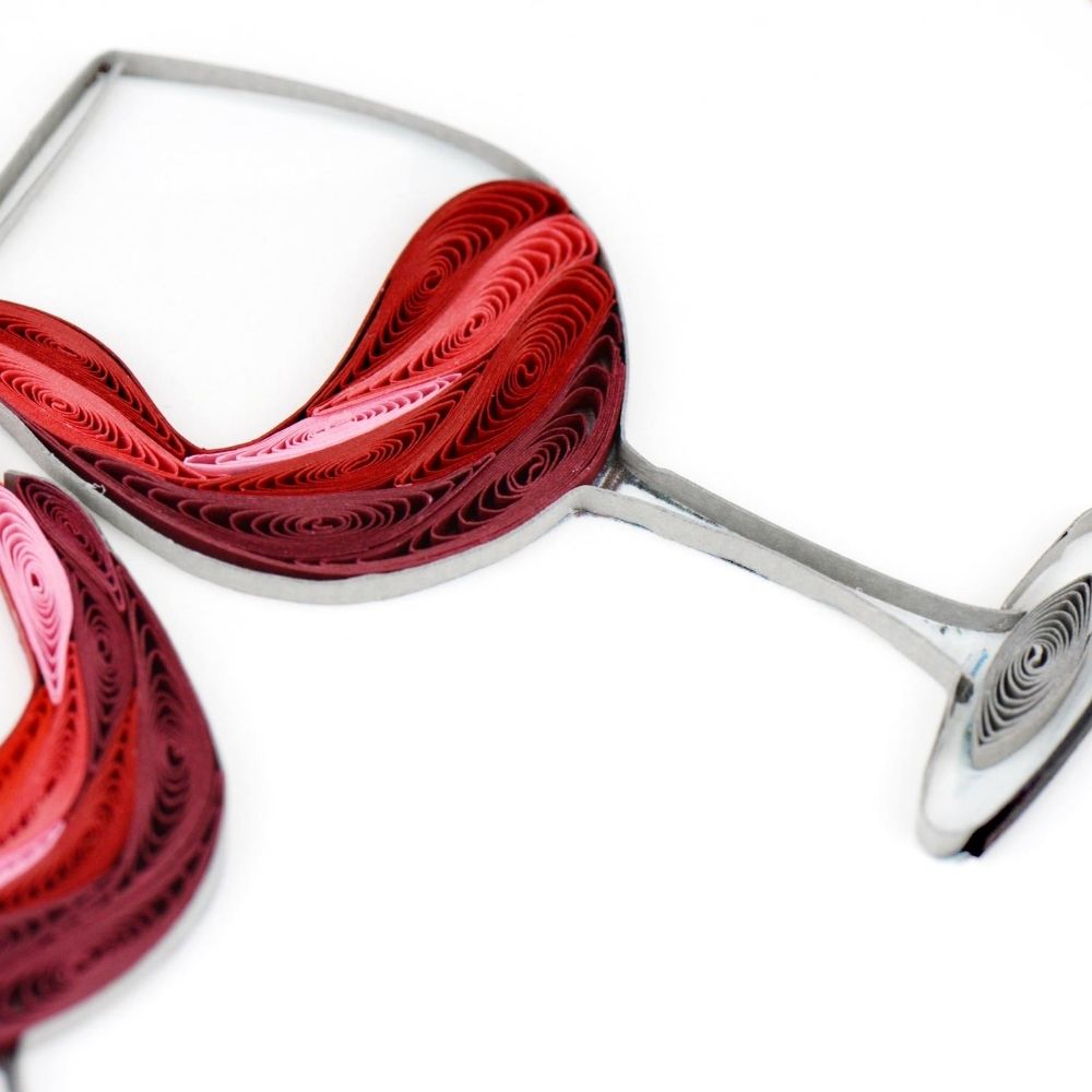 A Toast to Love Quilled Greeting Card