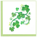 Shamrocks Quilled Greeting Card
