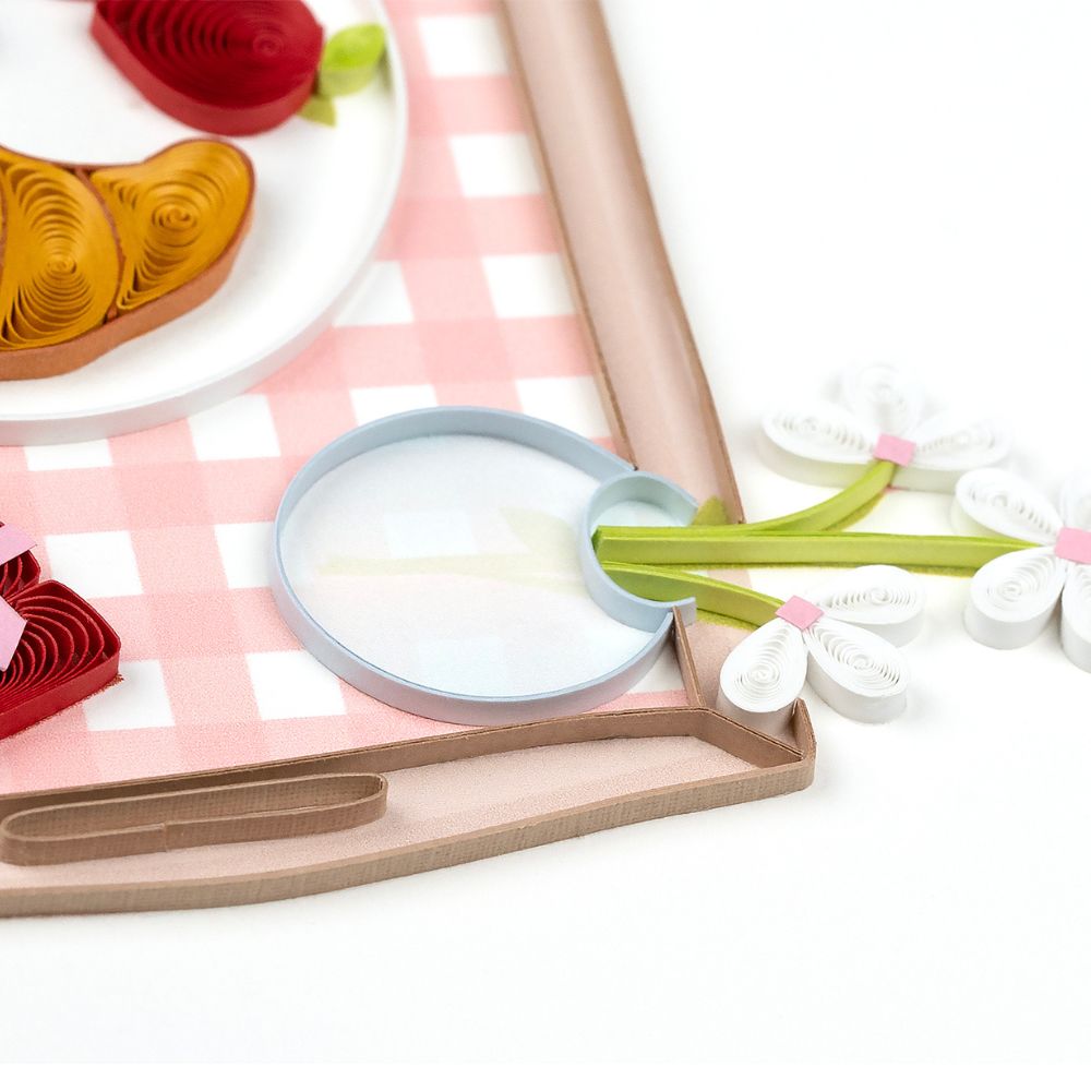 Mother's Day Breakfast in Bed Quilled Greeting Card