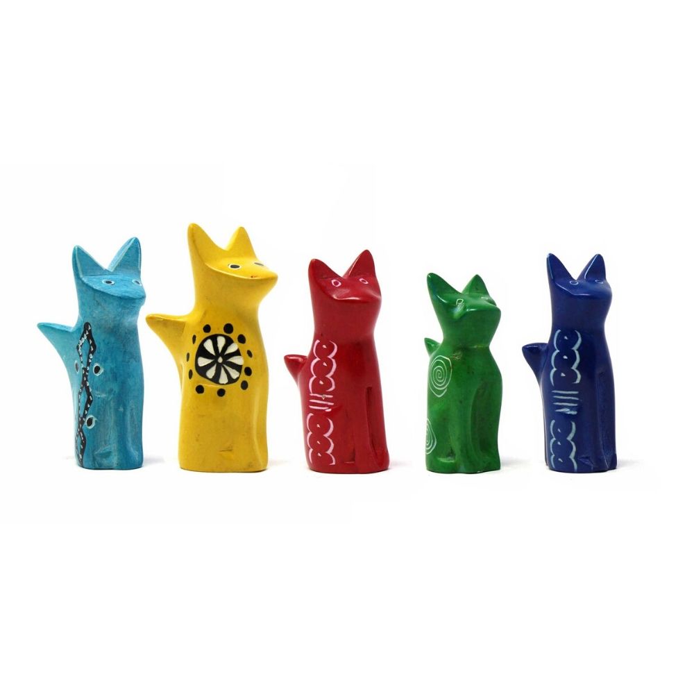 Tiny Soapstone Sitting Cat
