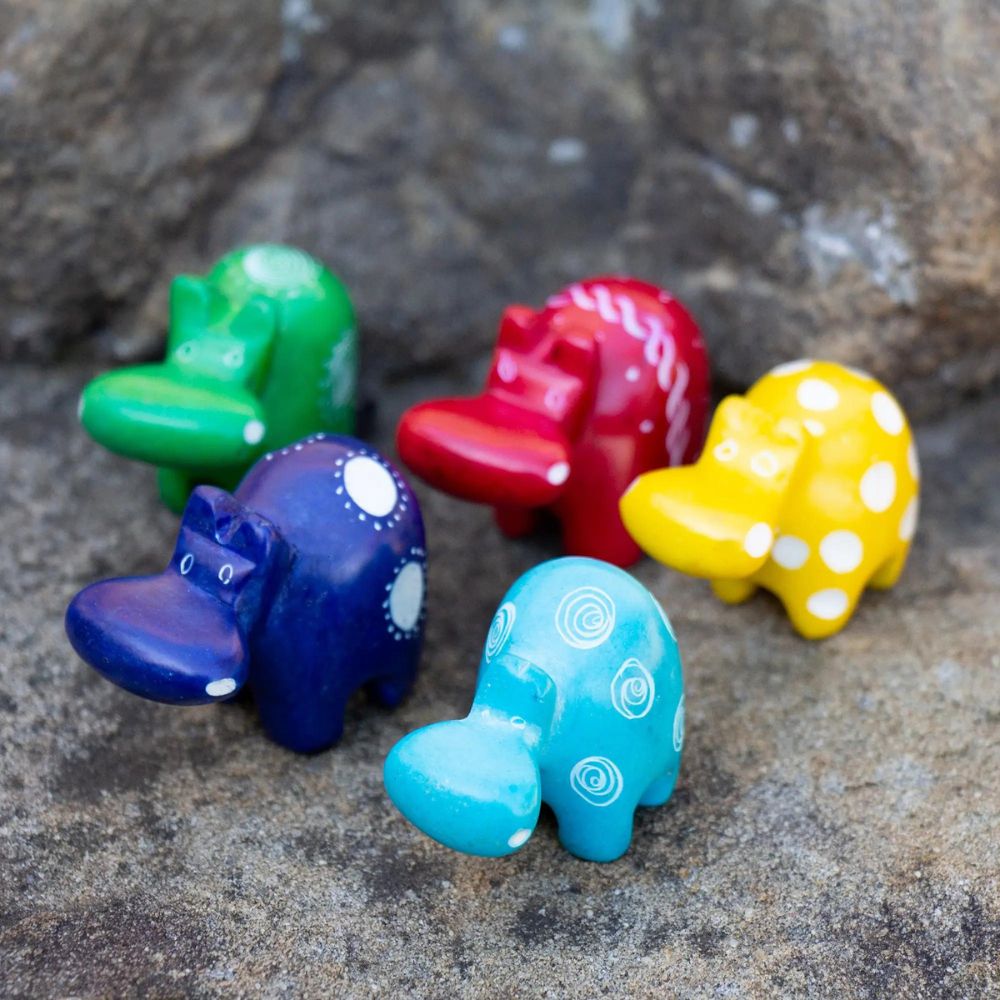 Tiny Soapstone Hippo