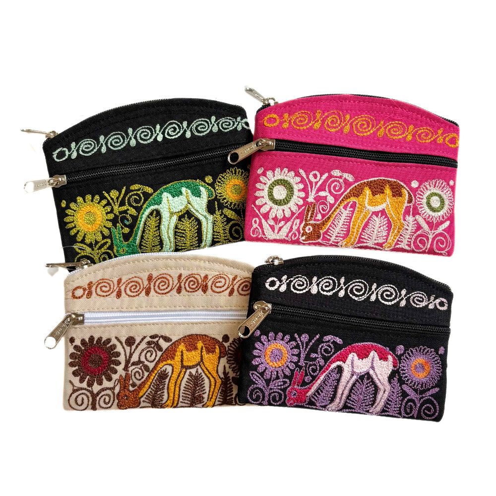 Embroidered Small Pouch