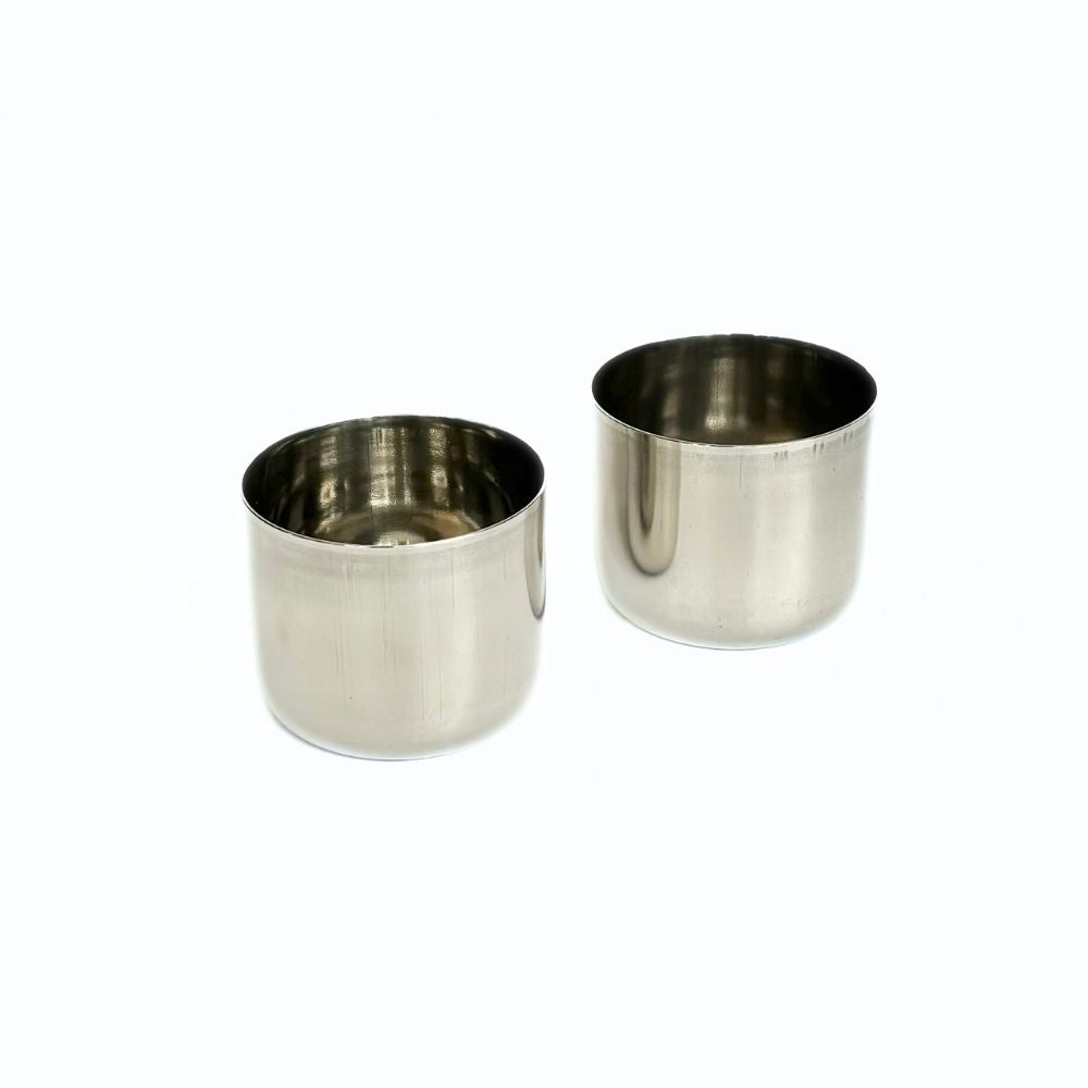 Stainless Steel Spice Prep Cups - Set of 2