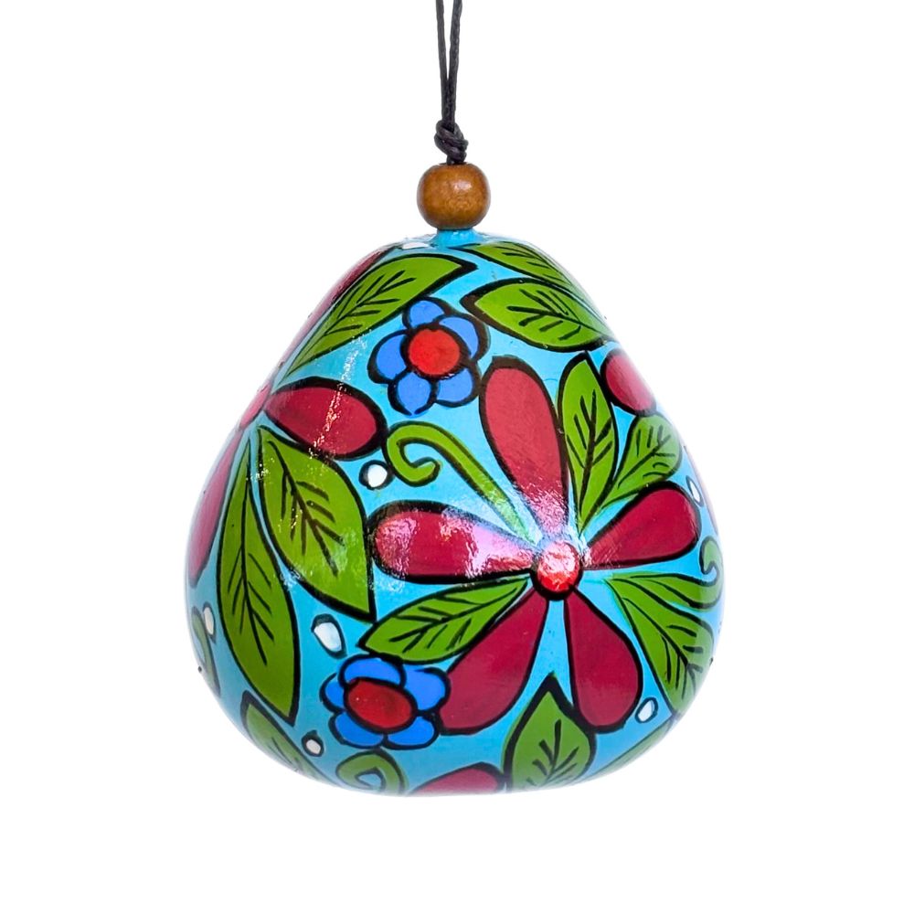 Gourd Ornament - Spring Flowers
